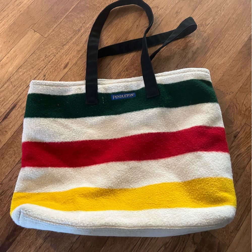 Pendleton wool tote bag